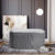 Velvet Ottoman Storage Bench Stool Footstool Living Room Bedroom Organizer Box