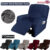 1 Seater Velvet Recliner Chair Cover Stretch Armchair Couch Cover All-inclusive