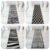 Long Black White Hallway Carpet Runner Rugs Monochrome Modern Hall Mats 60x240cm