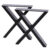 Heavy Duty X-Frame Metal Table Legs Industrial Coffee Dining Table Legs X Shaped