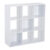 HOMCOM 9 Cube Storage Unit Cabinet Bookcase Display Shelves Chipboard – White