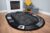 Black Oval Rug – Elegant Home Decor – Soft & Durable – Perfect for Any Room