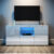 Modern TV Unit Cabinet Stand High Gloss Doors 135cm with LED Lights Drawers