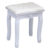 White Dressing Table Stool Soft Padded Cushion Makeup Bench Chair Piano Seat