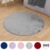 Round Supersoft Rug Bedroom Carpet Living Room Non Slip Cushioned Rugs Floor Mat