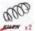 2 x KILEN FRONT AXLE COIL SPRING PAIR SET SPRINGS GENUINE OE QUALITY – 13463