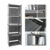 5-Tier 4 Cubes Modern Book Shelves Storage Shelf Bookcase Display Unit Organizer