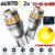 AUXITO T10 Yellow Amber LED Turn Signal Marker Light Bulbs Wedge 194 168 2825 2x