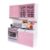 Pretend Play Toy Kitchen, Play Kitchen with Lights & Sounds, Pink