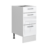 Kitchen Drawer Unit 400mm Cabinet Cupboard 40cm Soft Close White Gloss Ella