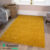 Mustard Yellow Shaggy Rugs Non Shed Ochre Thick Soft Fluffy Small Large Rug UK