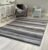 New Small Large Silver Grey Wave Design Area Rugs Runners Mats