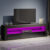 Black TV Unit Stand Cabinet Sideboard High Gloss Front & Matt Body RGB LED Light