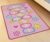 Kids Nursery Rug Pink Hopscotch Girls Bedroom 80 x 120 cm Non Slip Play Mat