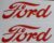 Red FORD DECAL for Gray Pedal Tractor Wagon or Implements, 5″ x 1-11/16″  FP114