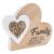 Double Heart Family Wooden Plaque Small Laser Cut Home Decor Housewarming Gift