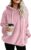 iChunhua Women Casual Sherpa Fuzzy Jumpers Fleece Hoodie Sweatshirt with Pockets