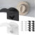 4pcs Punch Free Self-adhesive Hook Four Color Hooks Clothes Hats Holder  Bedroom