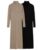 M&S RIBBED MIDI DRESS Roll Neck Ladies Knitted Dress Slits Party Warm Winter 569