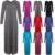 WOMENS LONG SLEEVE LONG MAXI DRESS LADIES PLAIN MAXI JERSEY PLUS SIZE 8-26