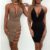 Stylish Women’s Dress Long Sleeve Striped Mesh Patchwork Bodycon Casual Party