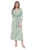 Ladies Long Sleeve Wrap Dress Printed V Neck Long Dress Summer Holiday Dress