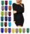 Womens Ladies Long Sleeve MIDI Dress Stretch Bodycon Plain Jersey Maxi Plus Size