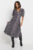 PixieGirl Petite Womens Abstract Spot Print Midi Tea Dress