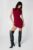 Nastygal Womens Mini Dress Wine Slinky Shoulder Pad Short Sleeve