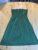 Coast Green Strapless Dress Size 16 Very Good Condition