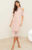 Lipsy Womens Pink Midi Lace Dress