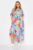 Yours Curve Women’s Plus Size Floral Print Bow Back Midaxi Dress