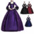 Womens Medieval Renaissance Gothic Costume Halloween Witch Cosplay Fancy Dress