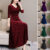 Womens Ladies V-Neck Balloon Sleeve Knitted Longline Oversized Jumper Maxi Dress