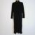 NEW Wallis 10-20 Black Ribbed Funnel Neck Stretch Long Sleeve Smart Midi Dress