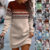 Womens Long Sleeve Sweatshirts Dress Ladies Casual Mini Jumper Dresses Size /**/