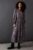 Warehouse Womens Midi Dress Snake Print Pleated Long Sleeve Casual