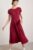 Seasalt Women’s Dress – red Wild Bouquet Jersey Midi Dress – Regular – Red Cabin