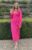 Warehouse Womens Pink Satin Midi Dress