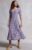 M&S Womens Purple Ditsy Floral Midi Dress