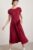 Seasalt Women’s Dress – red Wild Bouquet Jersey Midi Dress – Petite – Red Cabin