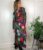 KAREN MILLEN Black Botanical Garden Floral Print Midi Dress Long Sleeve 6-12