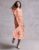 M&S X Ghost Womens Orange Ditsy Midi Dress