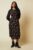 Dorothy Perkins Womens Midi Dress Black Print Long Sleeve Casual Daywear