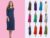 WOMENS LADIES PLAIN JERSEY SWING DRESS CASUAL LONG SLEEVE MIDI DRESSES SKATER