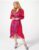 BNWT Beautiful Dannii Minogue Womens  Wrap Dress Petite Red Floral UK14 rrp £60