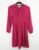 M&S Per Una Dress Cerise Pink Tie Neck Shirred Waist Long Sleeve NWOT F2