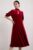 Seasalt Women’s Dress – red Four Lanes Velvet Empire Line Midi Dress – Petite –