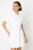 Oasis Womens Mini Dress White Denim Belted Button Through Short Sleeve