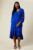 Wallis Womens Midi Dress Kimono Sleeve Embellished Wrap Cobalt V Neck